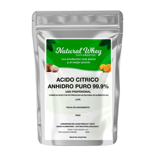 ACIDO CITRICO ANHIDRO PURO 99.9%