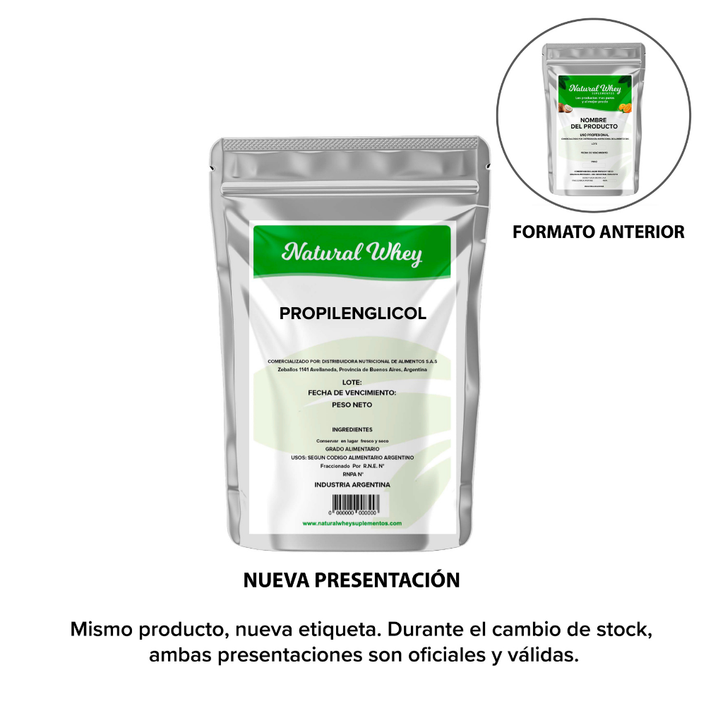 PROPILENGLICOL GRADO ALIMENTICIO